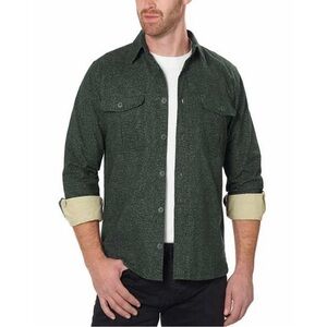 Freedom Foundry Men’s Marled Forrest Green long Sleeve Heavy Shirt Size XXL